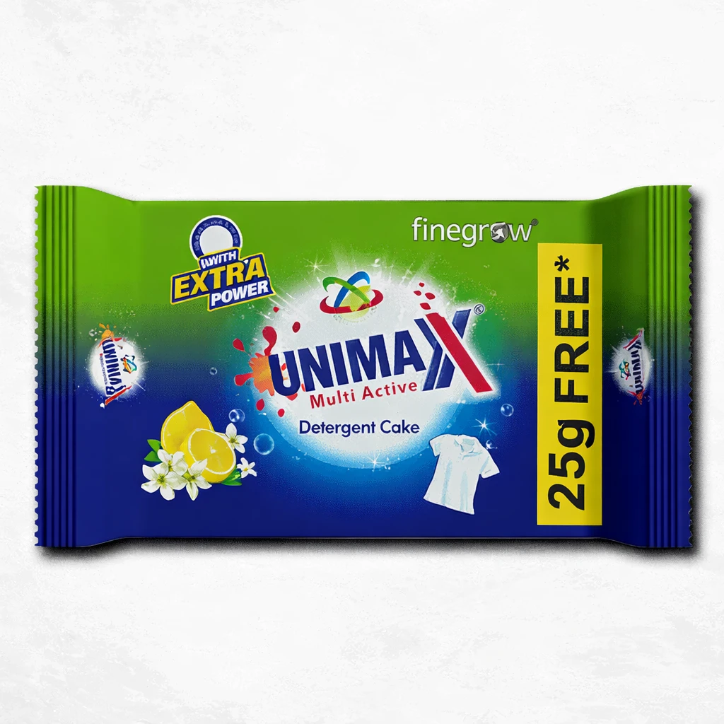 Unimax Detergent Bar – Powerful Fabric Cleaning (200g Pack)