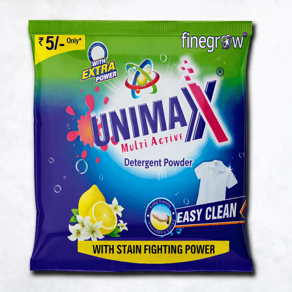 Unimax Detergent Powder – Powerful Stain Removal (75g Pack)
